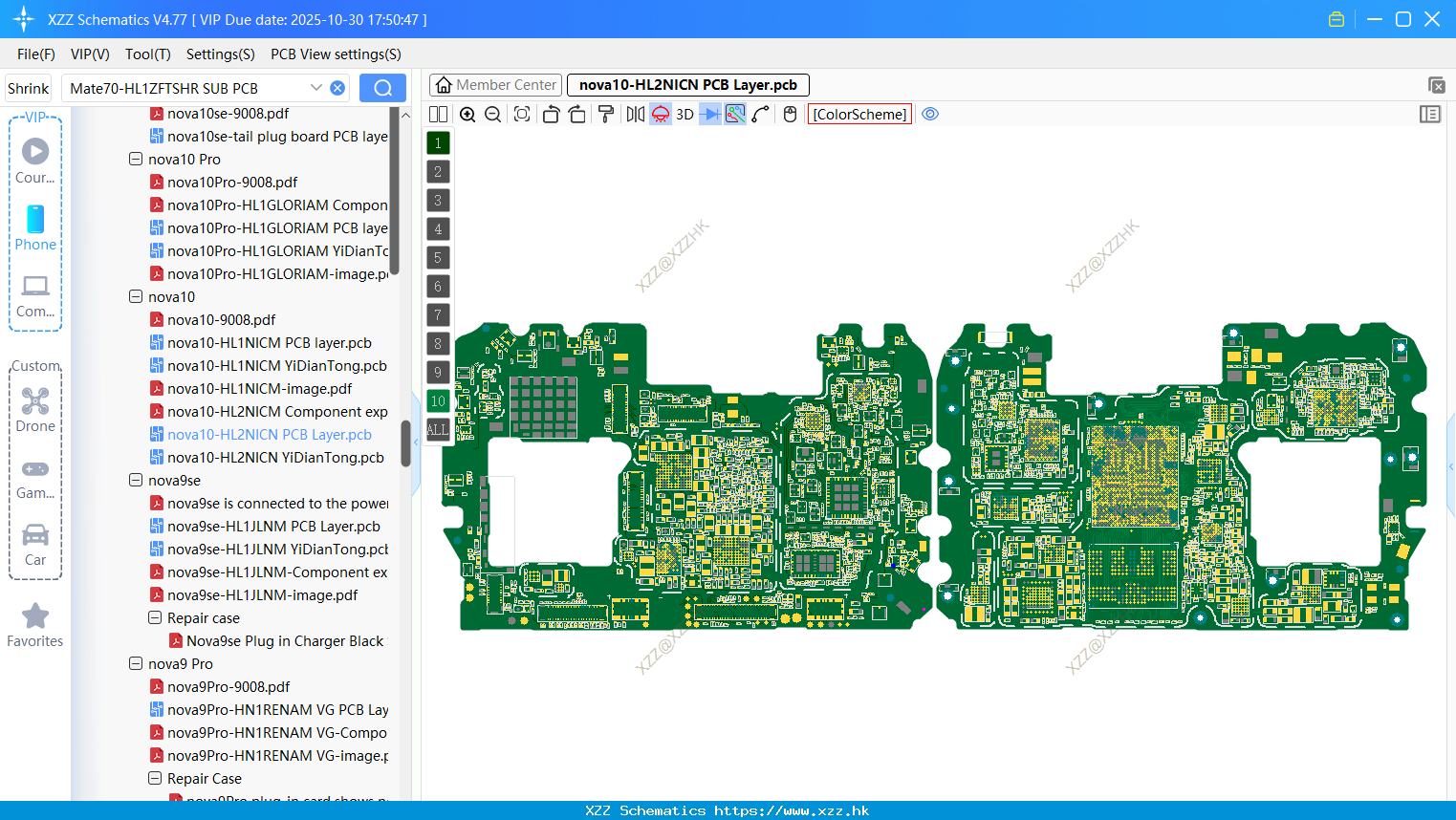 Huawei Nova10-HL2NICN PCB Layer